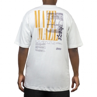 Camiseta Maze Waves Branco