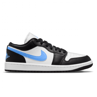 Tênis Nike Feminino Air Jordan 1 Low " University Blue " Preto/azul