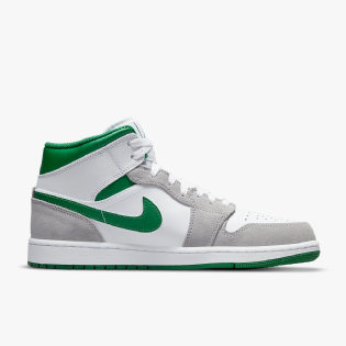 Air Jordan 1 Mid Se Cinza/verde