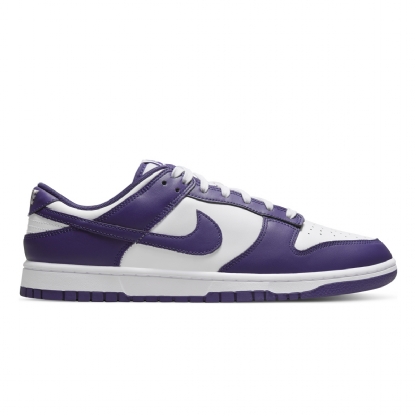 Tênis Nike Dunk Low Retro " Championship Court Purple" Branco/roxo