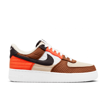 Tênis Air Force 1 07 Marrom/laranja