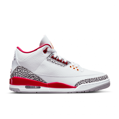 Tênis Nike Air Jordan 3 Retro Branco/vermelho