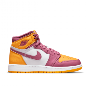 Tênis Air Jordan 1 Retro High Og (gs) Branco/rosa