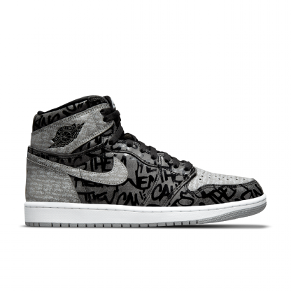 Tênis Nike Air Jordan 1 Retro High Og " Rebellionaire " Preto/cinza