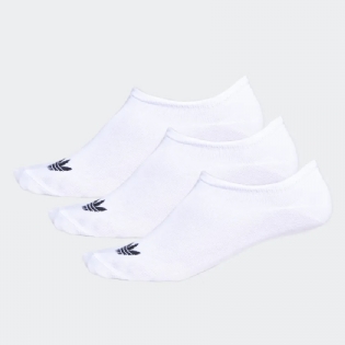Meia Adidas Trefoil Liner Unissex Branco