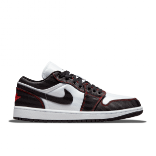 Tênis Wmns Air Jordan 1 Low Se " Utility White Black Gym Red " Branco/preto