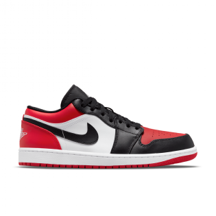 Tênis Nike Air Jordan 1 Low " Bred Toe " Preto/vermelho