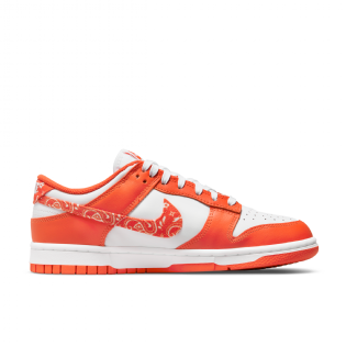 Tênis Nike Feminino Dunk Low "orange Paisley" Branco/laranja