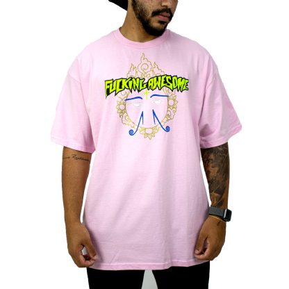 Camiseta F.awesome Hindu Eyes Rosa