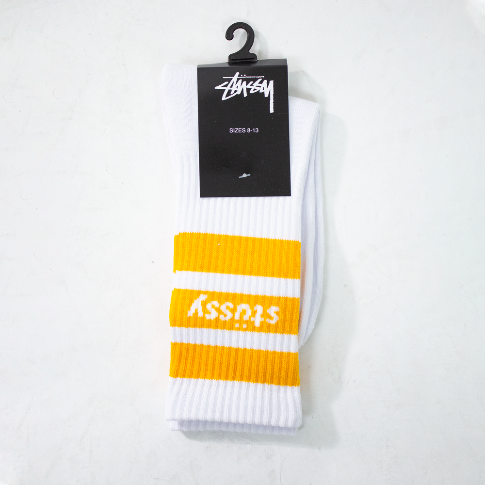 Meia Stussy Sport Crew Branco