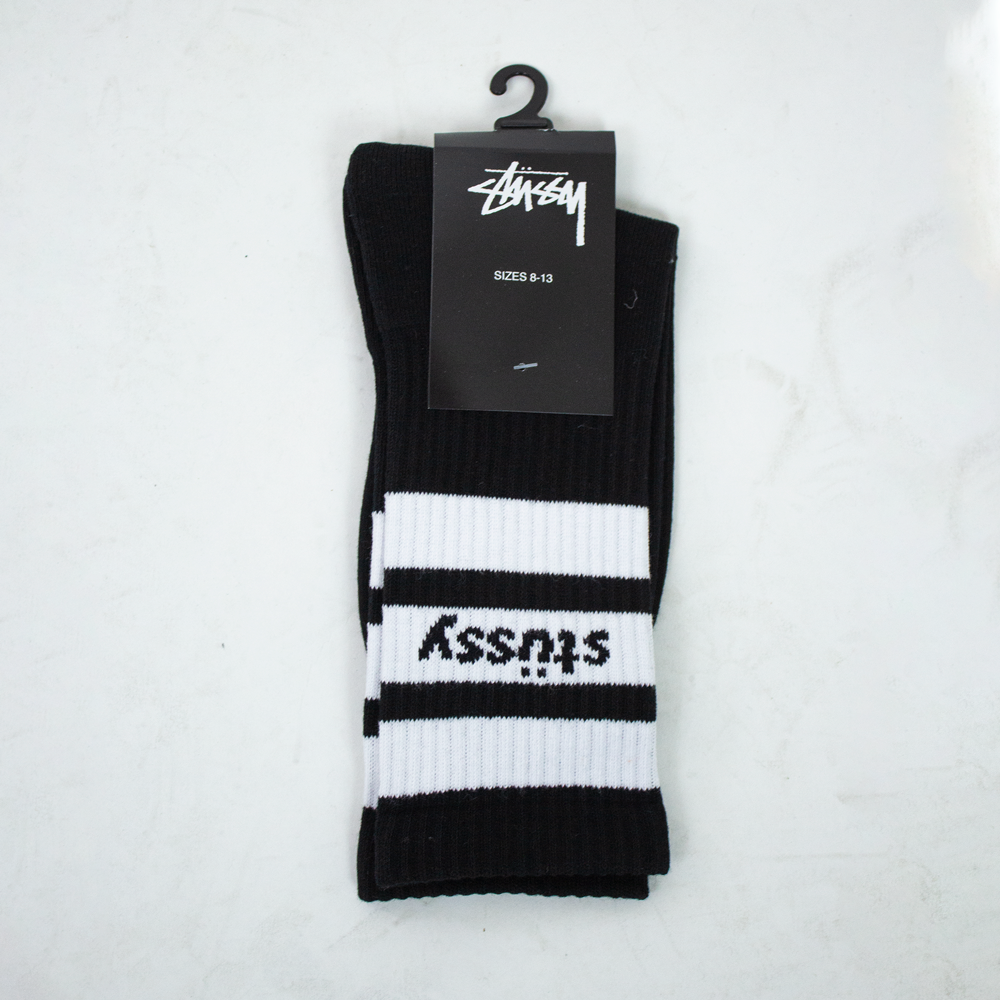 Meia Stussy Sport Crew Preto