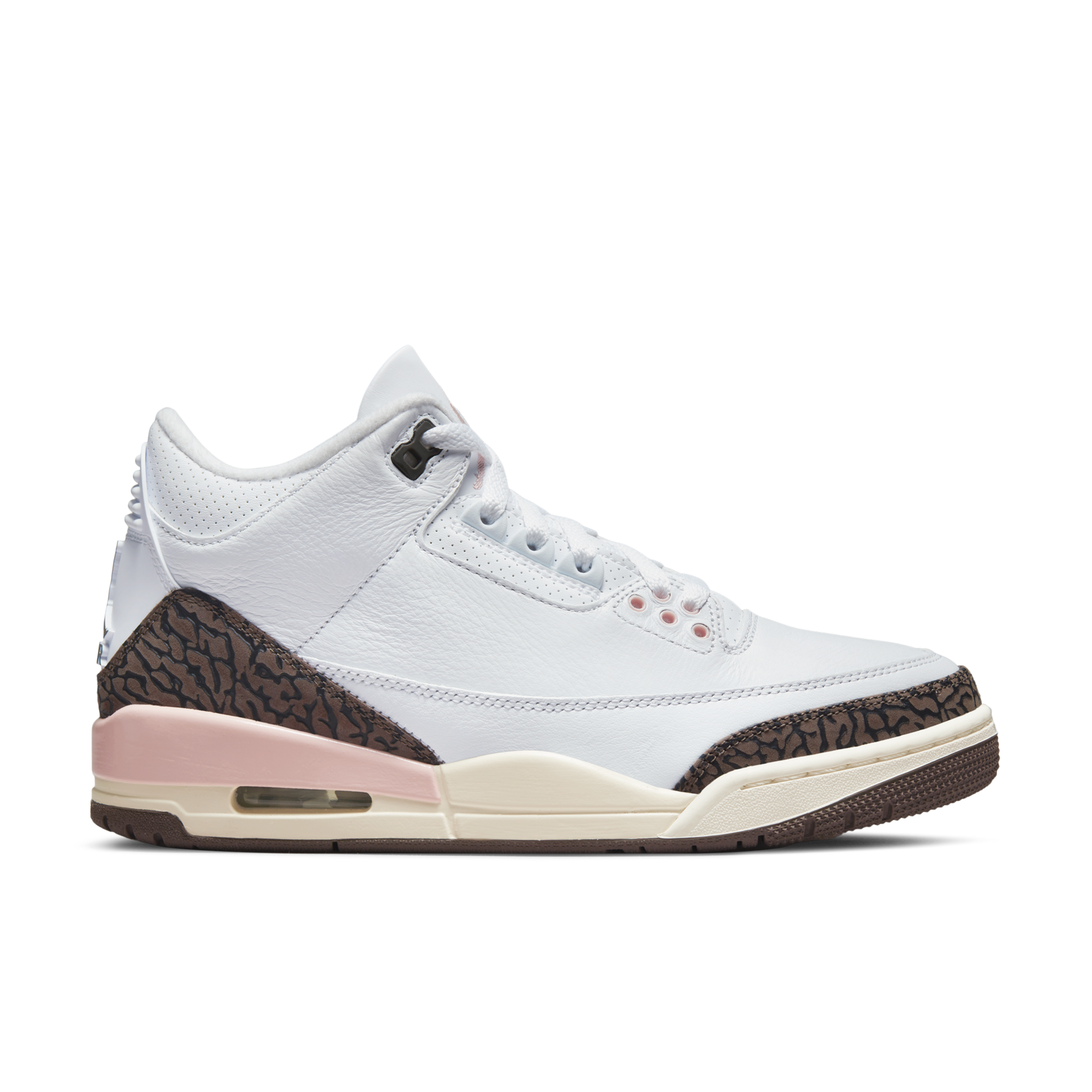 Tênis Nike Wmns Air Jordan 3 Dark Mocha  Retro Branco