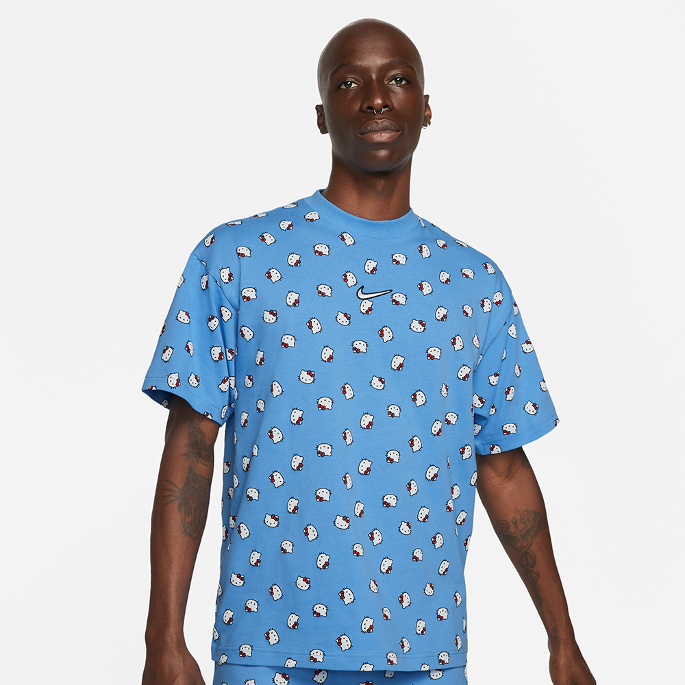 Camiseta Manga Curta Nike X Hello Kitty Azul