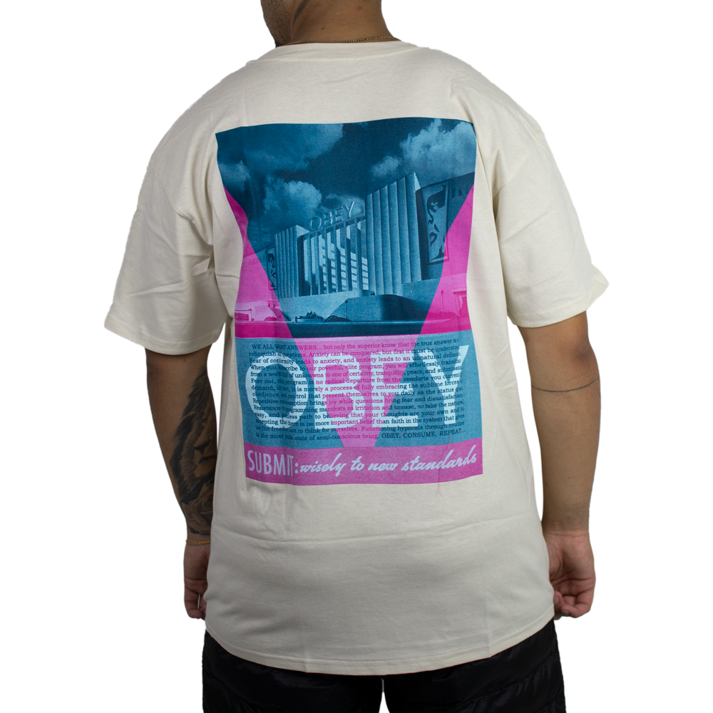 Camiseta Obey Conformity Stan Bege
