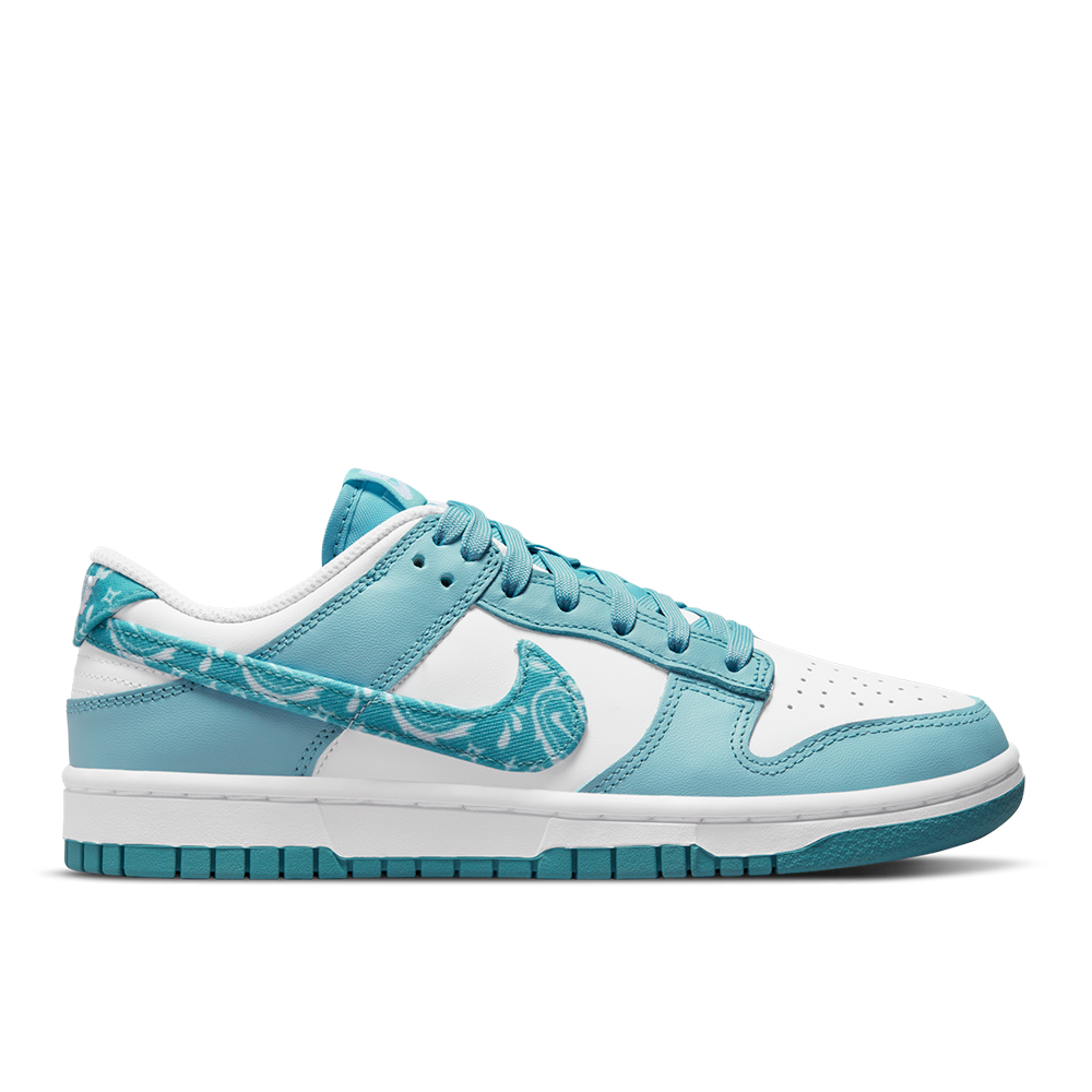 Tênis Nike Feminino Dunk Low Blue Paisley Branco/azul