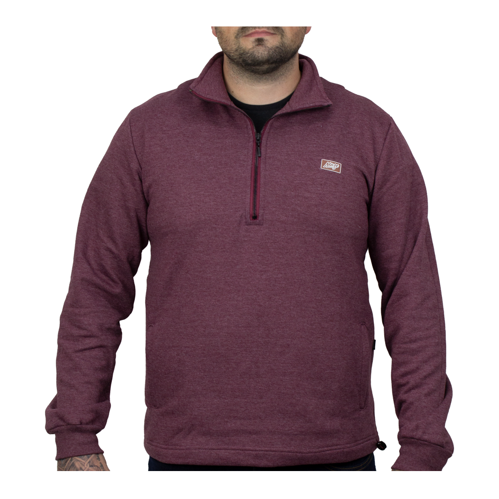 Moletom Maze Apparel Ziper Vinho