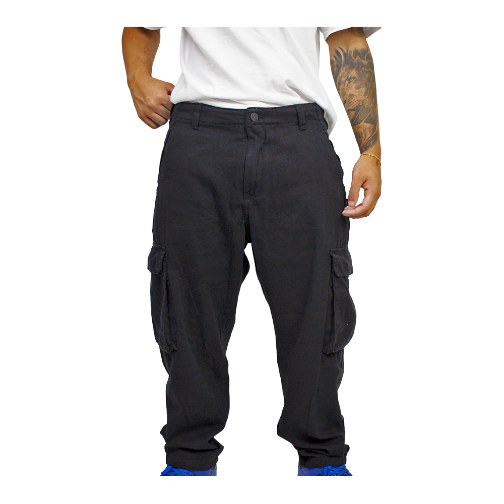 Calça Sarja Cargo Maze Preto