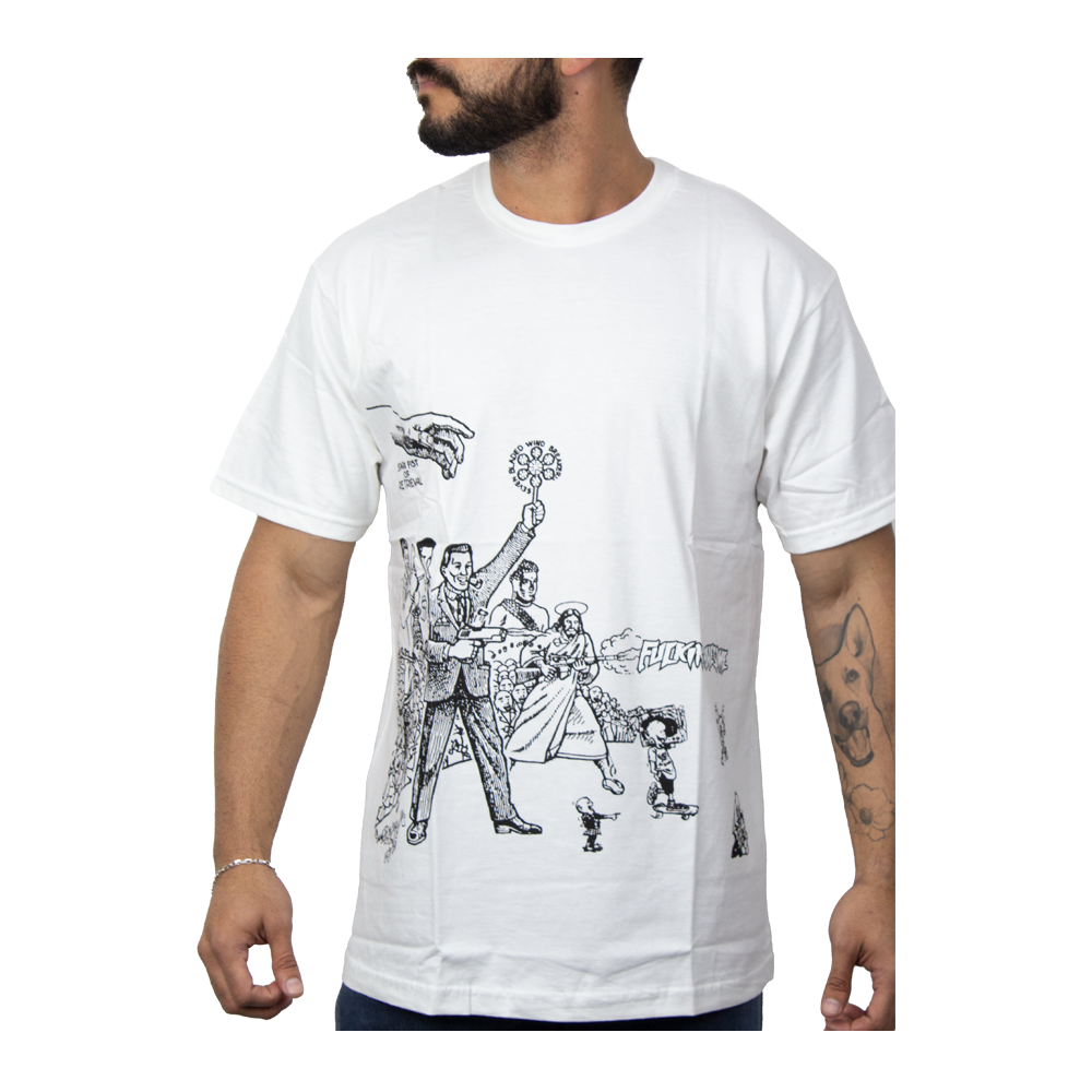 Camiseta F.awesome Stark Fist Of Retrieval Branco