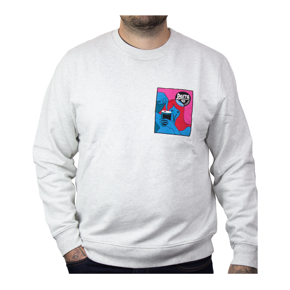 Moletom Parra Neurotic Comic Cinza