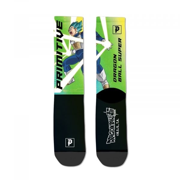 Meia Primitive Vegeta Rage Preto