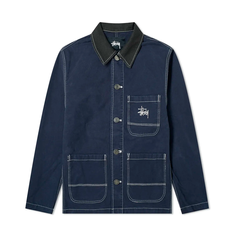 Jaqueta Stussy Brushed Moleskin Chore Azul