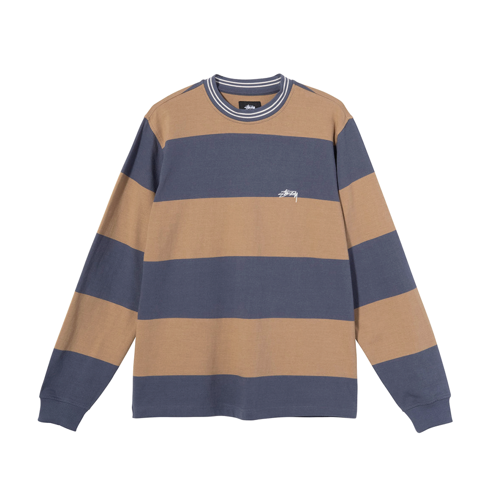 Camiseta Stussy Moore Stripe L/s Crew Colorido