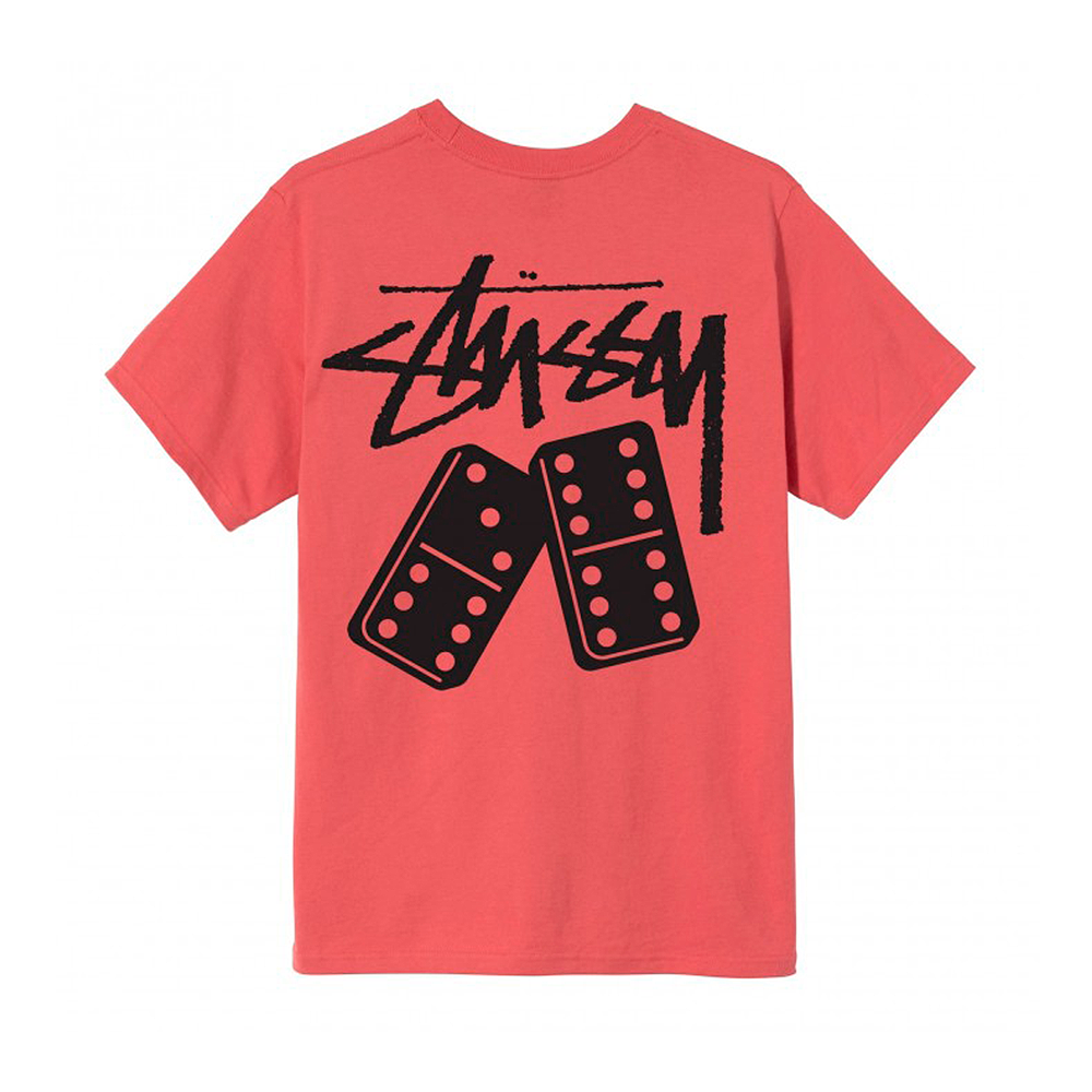 Camiseta Stussy Dominoes Rosa
