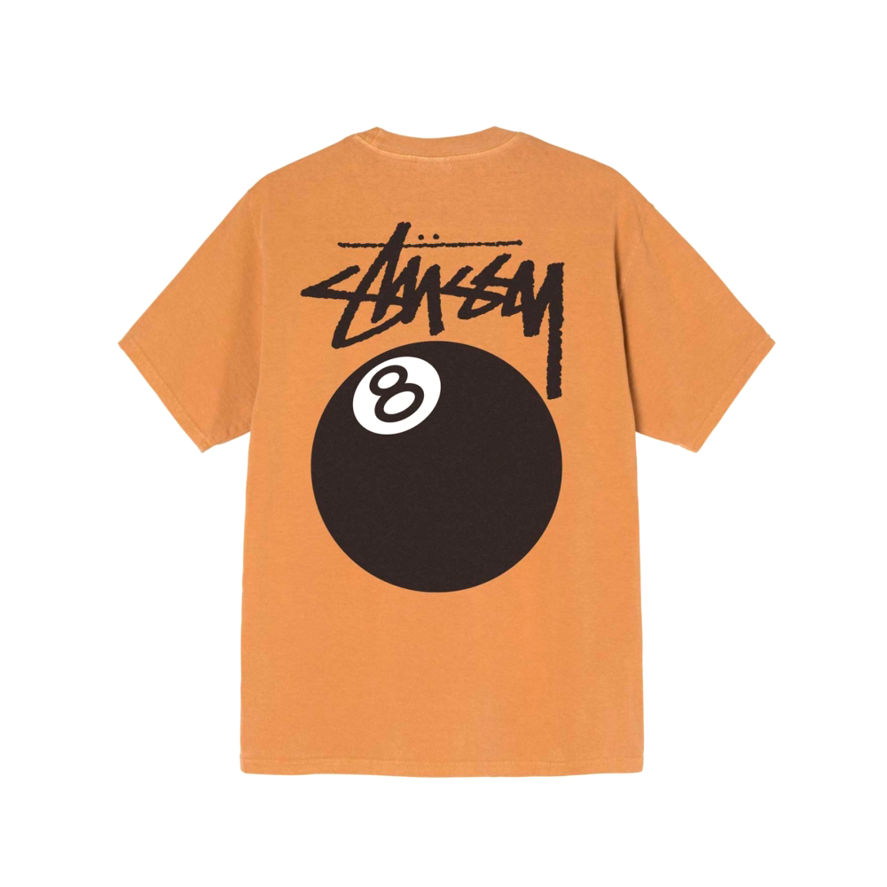 Camiseta Stussy 8 Ball Laranja