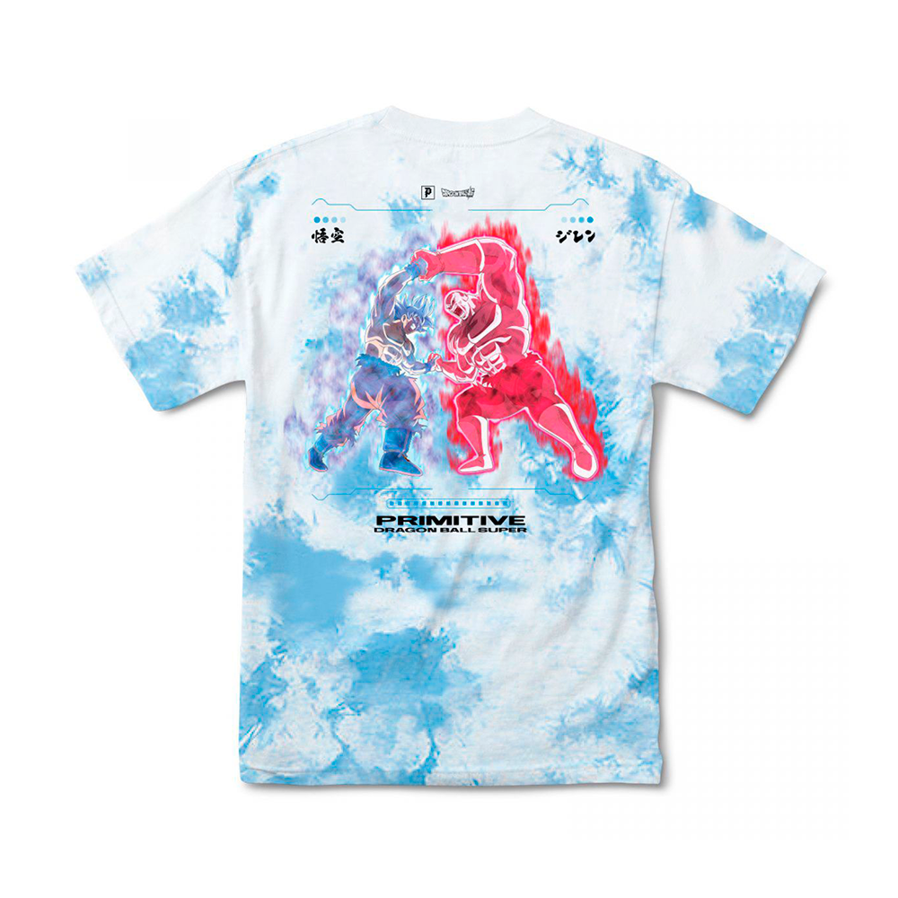 Camiseta Primitive Goku Vs Jiren Survival Azul