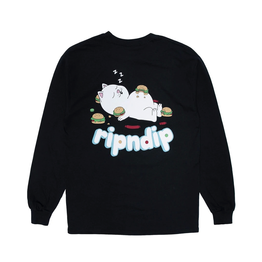 Camiseta Ripndip Fat Hungry Baby Ls Preto