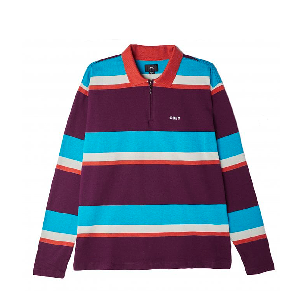 Camiseta Obey Structure Polo L/s Colorido