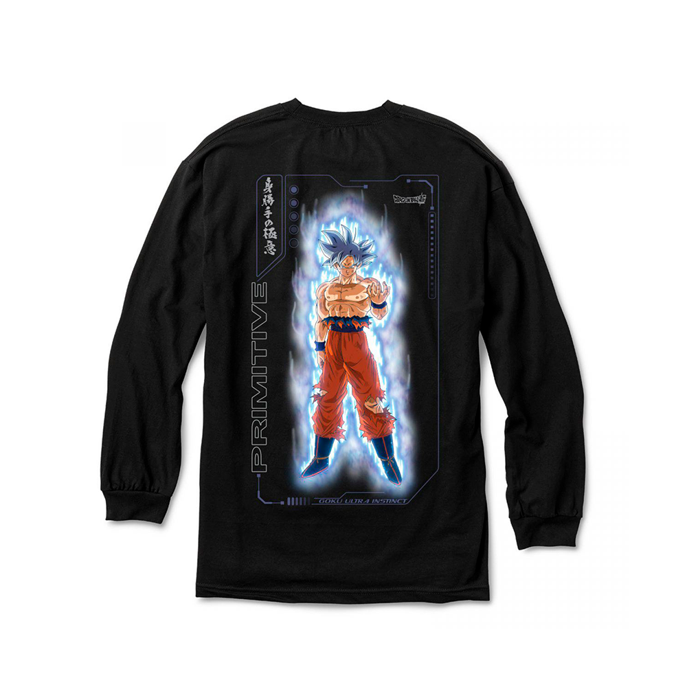 Camiseta Primitive Goku Ultra Instinct L/s Preto