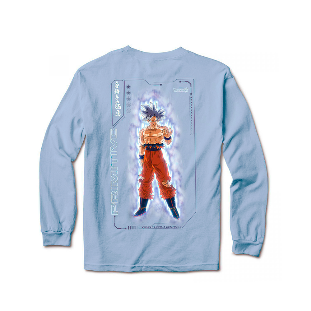 Camiseta Primitive Goku Ultra Instinct L/s Azul