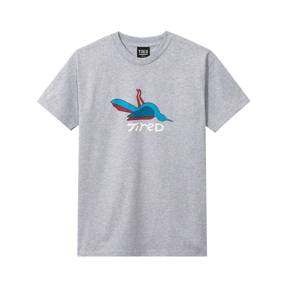 Camiseta Tired Bird Ss Cinza