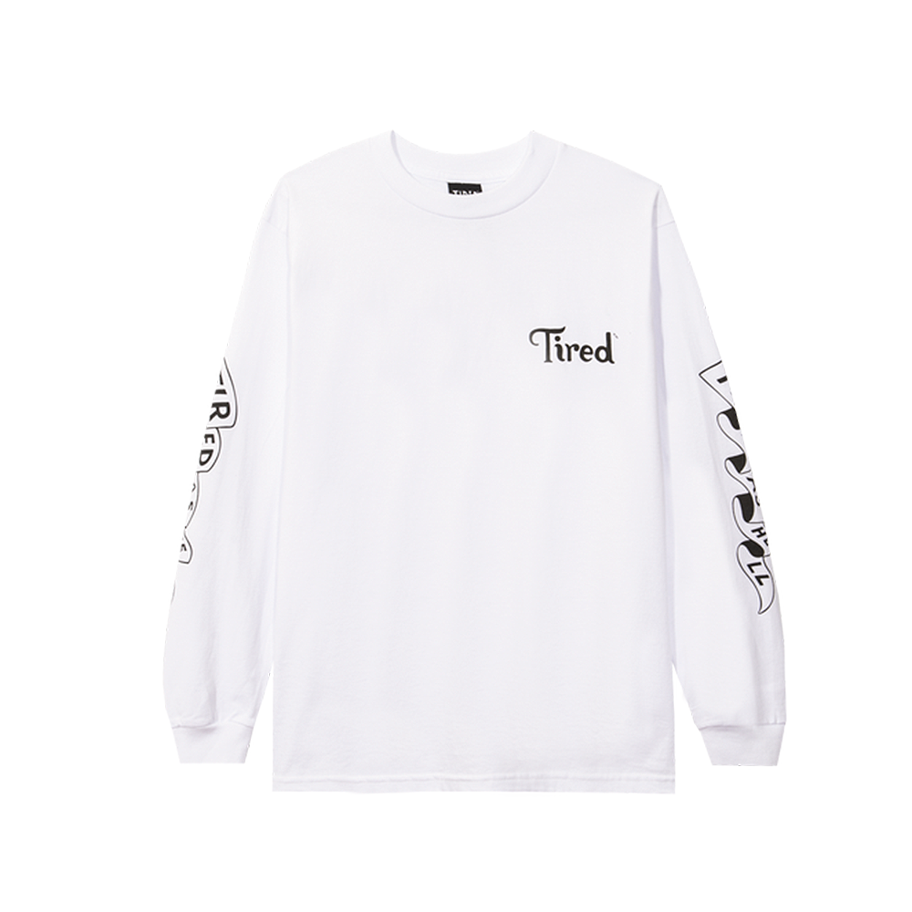 Camiseta Tired As Hell L/s Branco