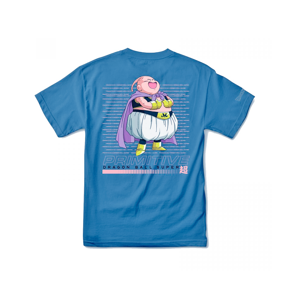 Camiseta Primitive Dbz Fat Buu Azul