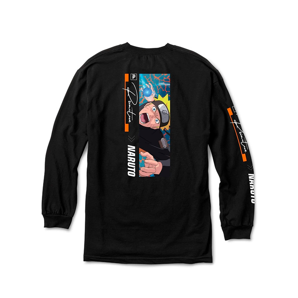 Camiseta Primitive Naruto Combat L/s Preto