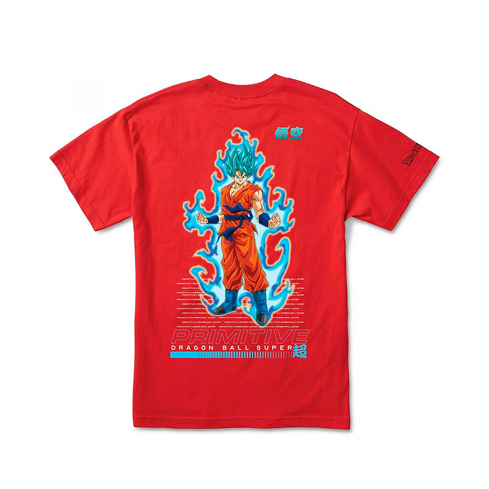 Camiseta Primitive Dbz Goku Super Saiyajin Vermelho