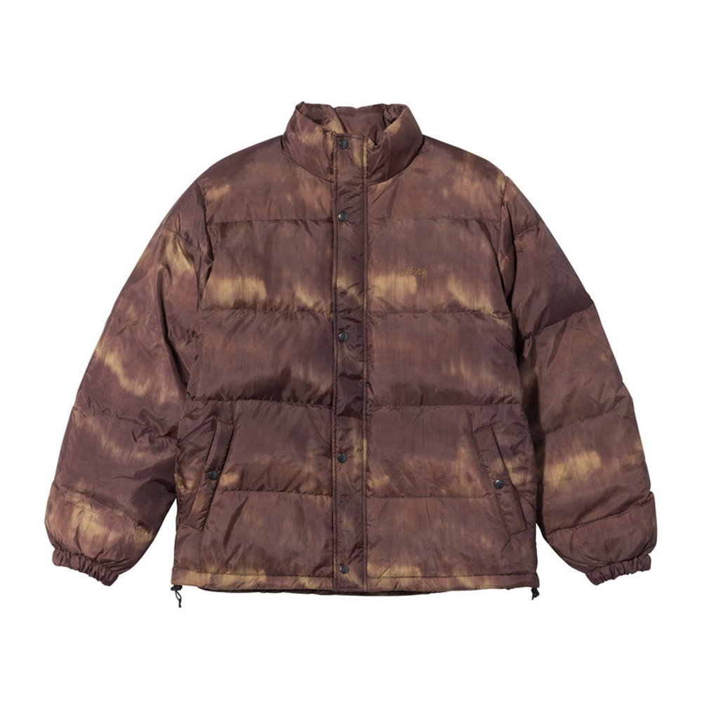 Jaqueta Stussy Aurora Puffer Marrom