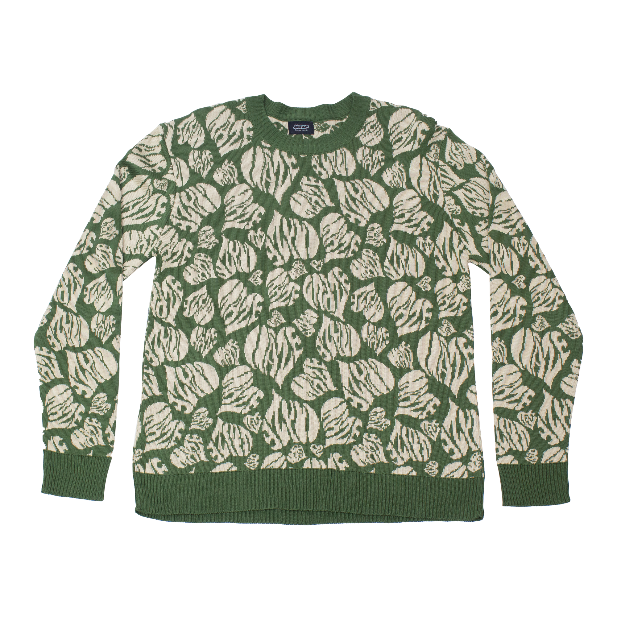Sweater Maze Camo Heart Verde