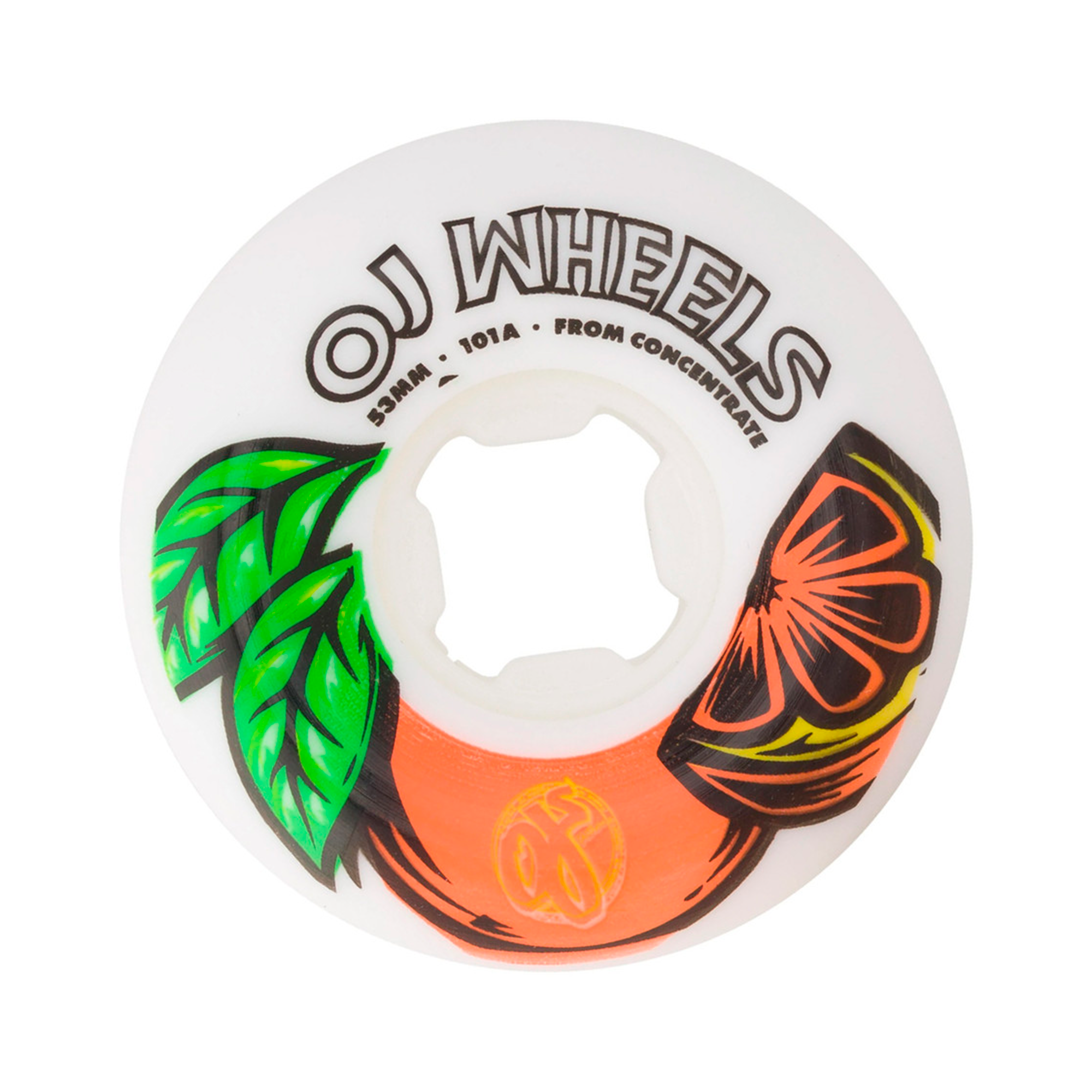 Roda Oj Wheels Concentrate Hard 53mm 101a Estampado