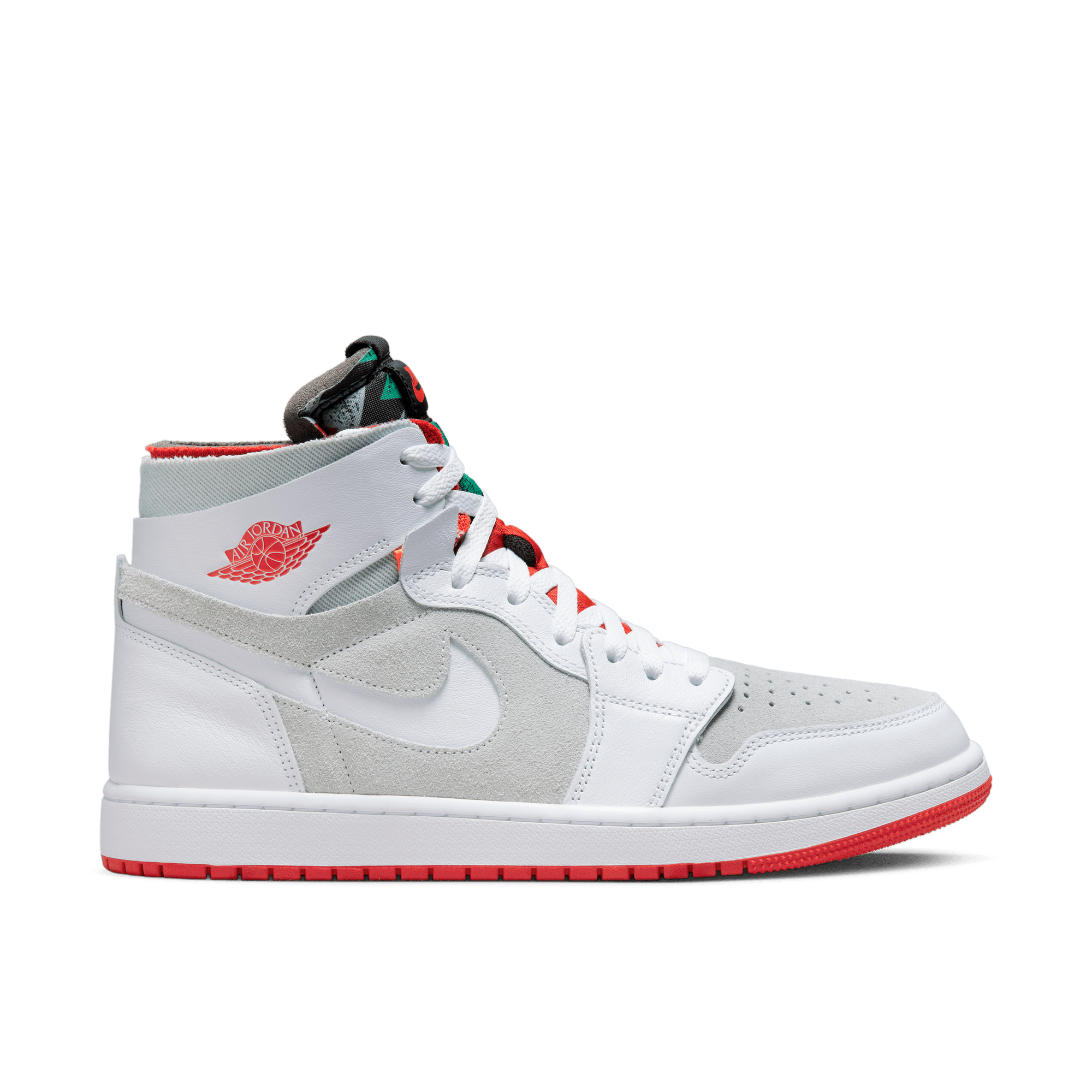 Tênis Nike Air Jordan 1 Zoom Comfort. Branco/cinza