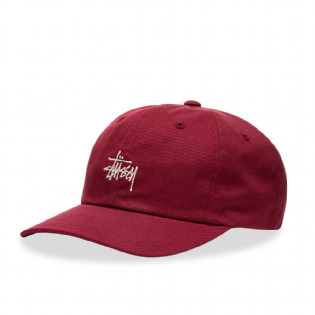 Boné Stussy Stock Low Pro Vermelho