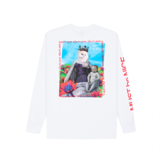 Camiseta Ripndip Manga Longa Fouquet Madonna Branco
