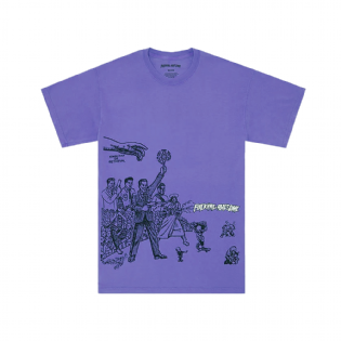 Camiseta F.awesome Stark Fist Of Retrieval Roxo