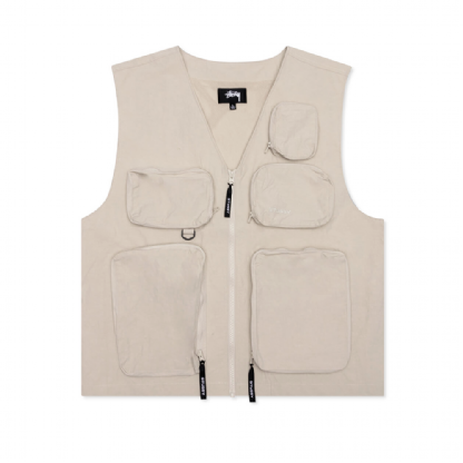 Colete Stussy Nylon Bege