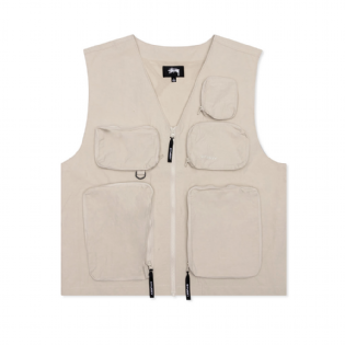 Colete Stussy Nylon Bege