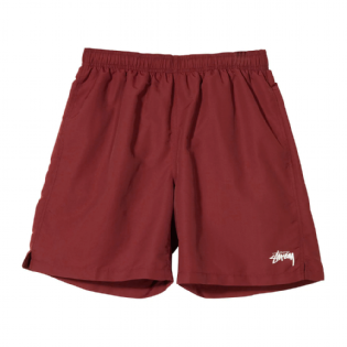 Bermuda Stussy Stock Water Vermelho