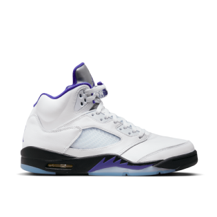 Tenis Nike Air Jordan 5 Retro Branco/roxo