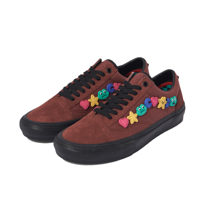 Tênis Vans Skate Old Skool "frog" Marrom